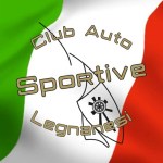 logo club auto sportive legnanesi traccia bandiera quadrata